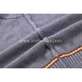 Boy's Knitted Contrast Stripe V-Neck School Vest